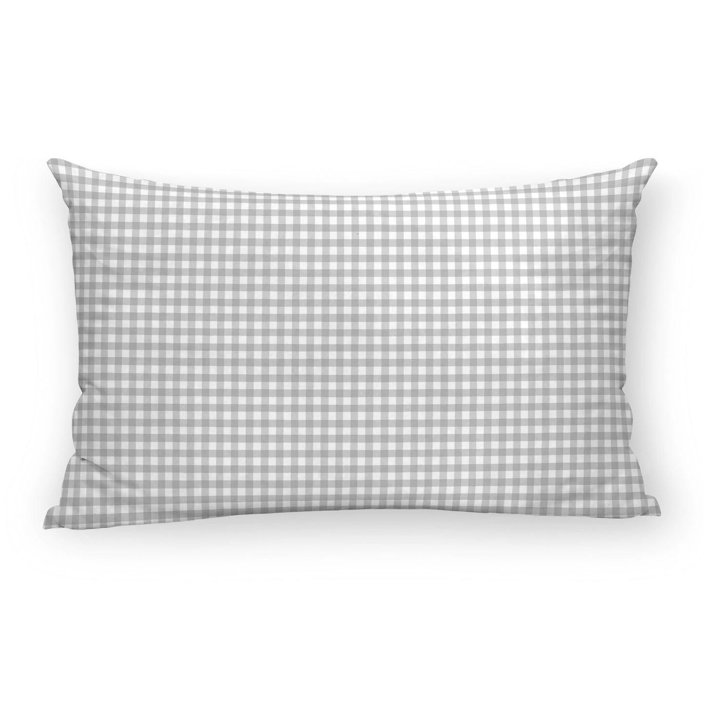 Funda de cojín Vichy Gris C 100% algodón 30x50 cm