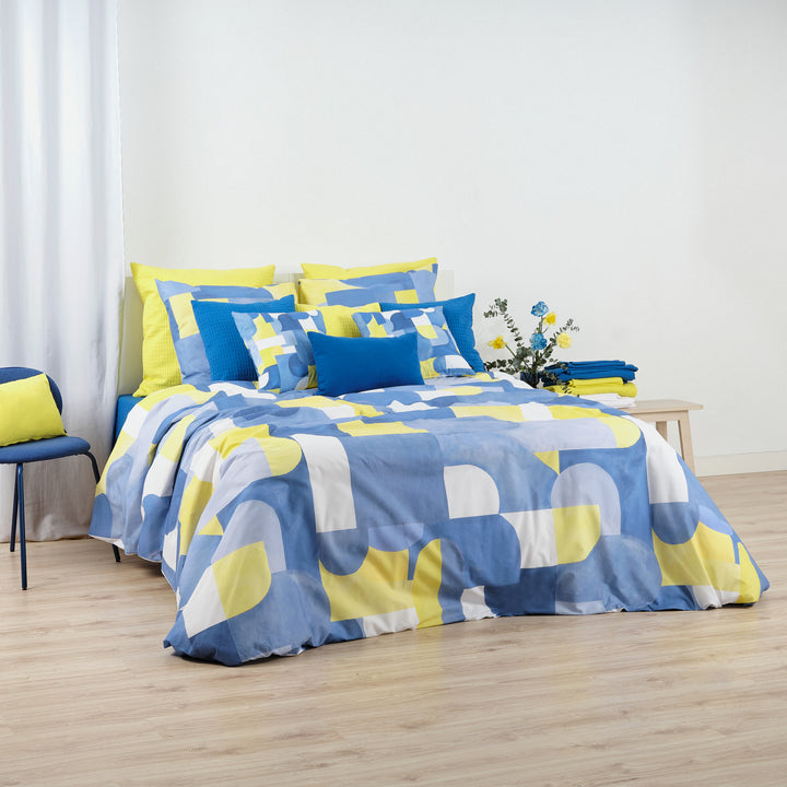 Housse de couette Dundee Blue 100% coton