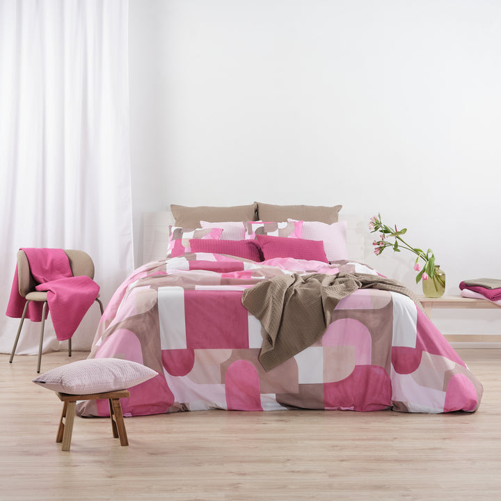 Funda nórdica Dundee Rosa 100% algodón