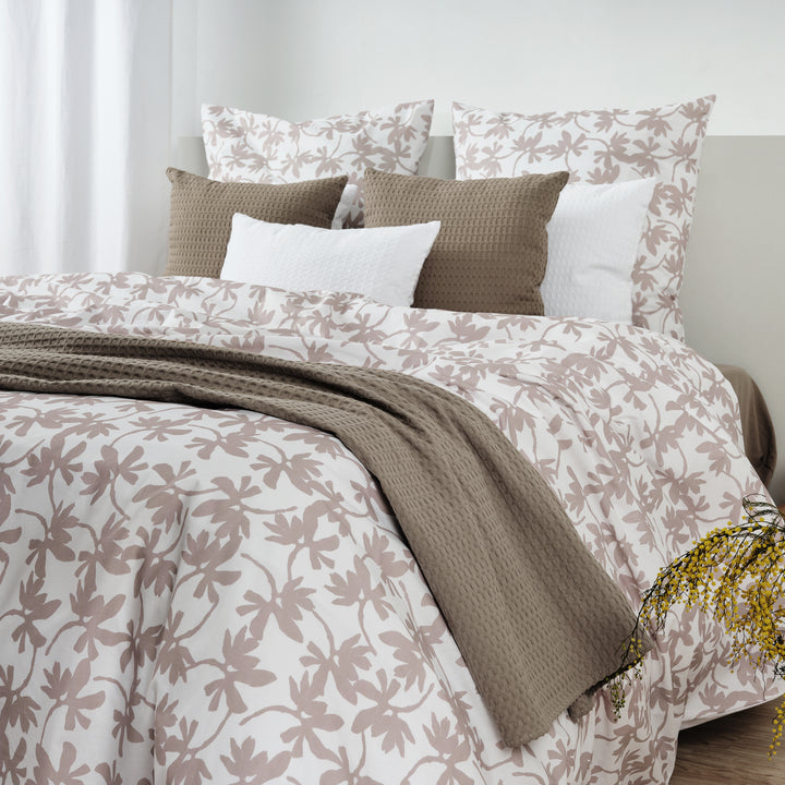Housse de couette réversible Halton Brown 100% coton