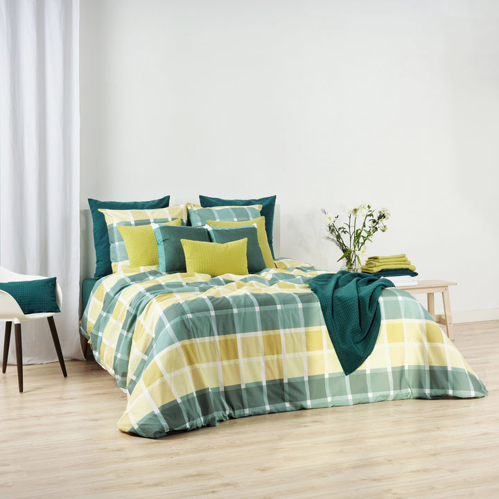 Housse de couette Sutton Esmeralda 100% coton