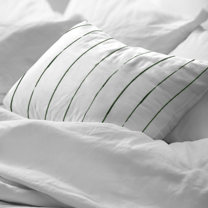 Funda de almohada Andover Verde oscuro 100% algodón
