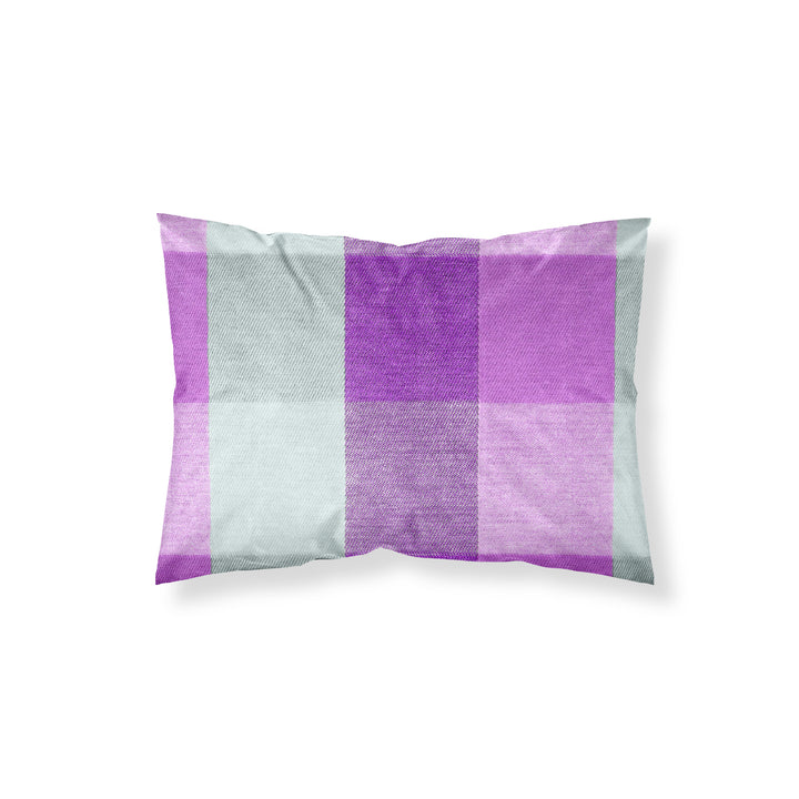 Taie d'oreiller de bain lilas 100% coton