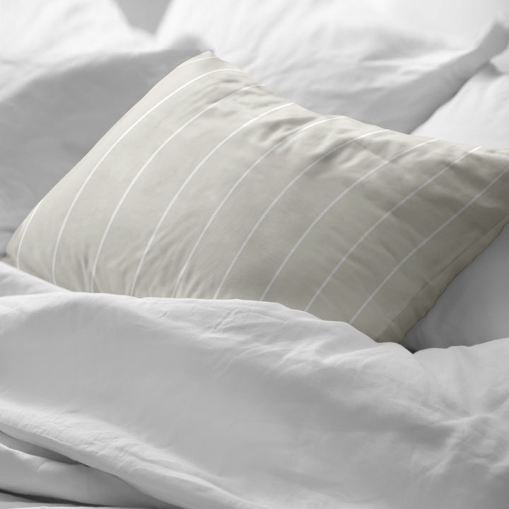 Funda de almohada Clifton Beig 100% algodón