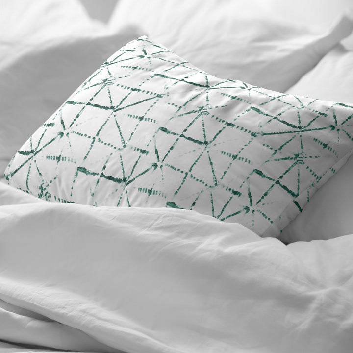 Funda de almohada Crawley Verde Oscuro 100% algodón