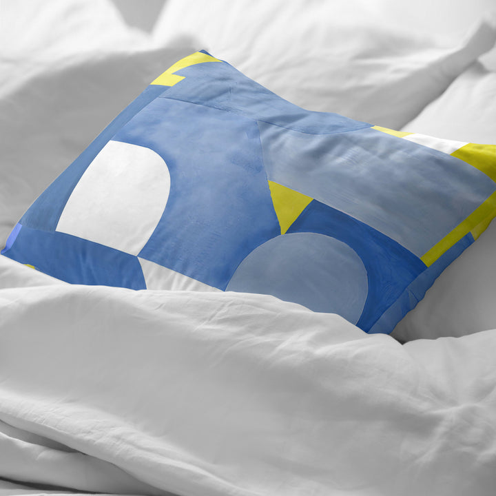 Taie d'oreiller Dundee Blue 100% coton