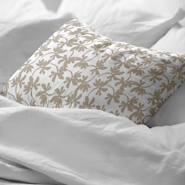 Funda de almohada Preston Marrón 100% algodón