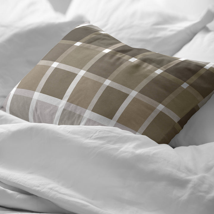 Sutton Brown Pillowcase 100% Cotton