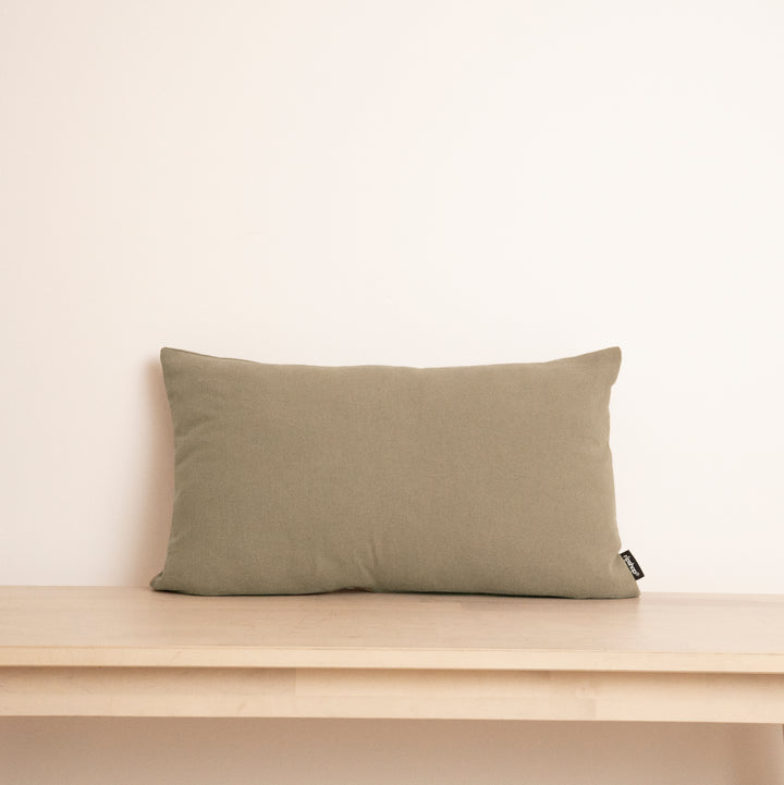 Housse de coussin 100% lin Marron 30x50 cm