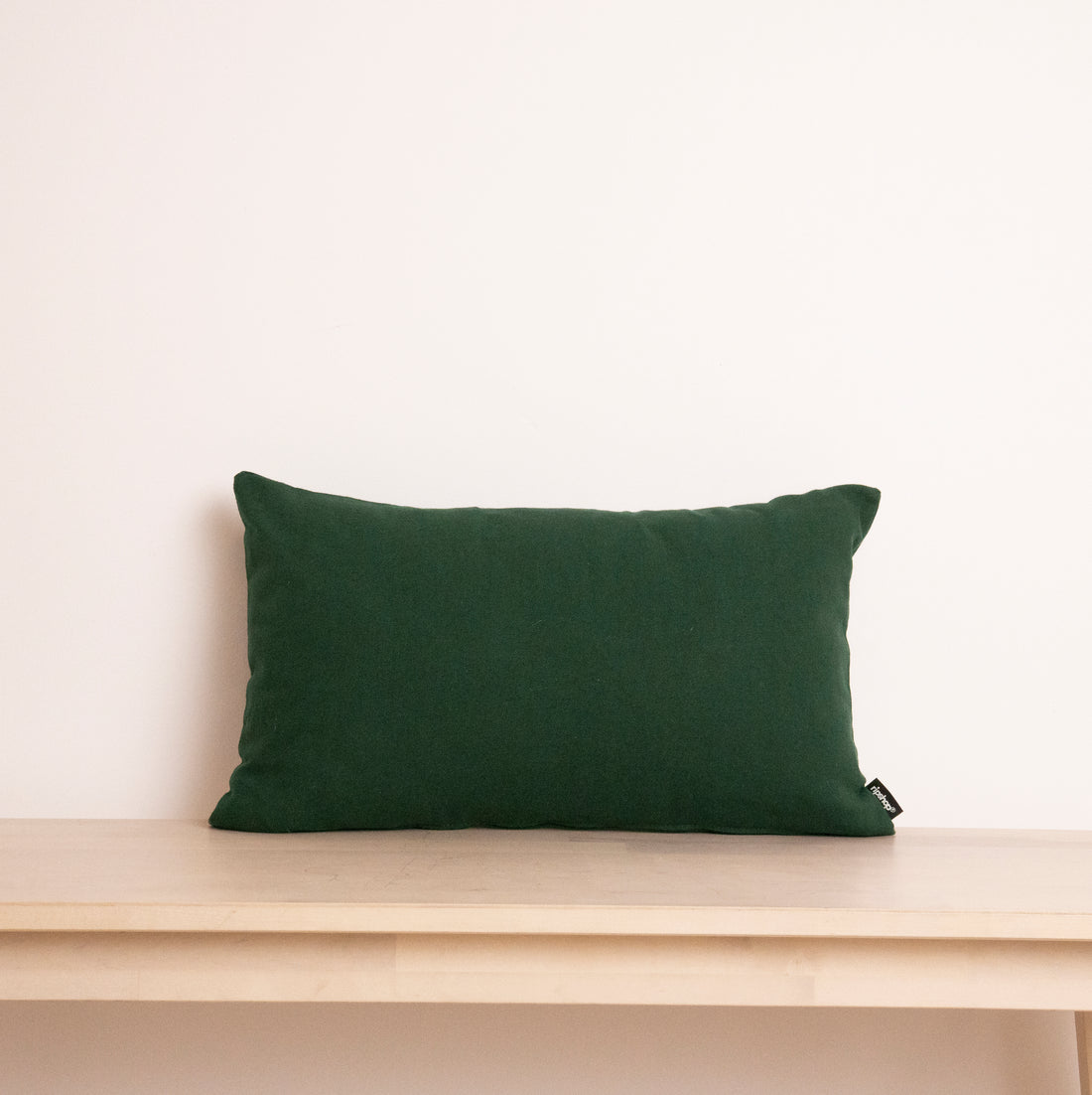 Funda de cojín 100% Lino Verde Botella 30x50 cm