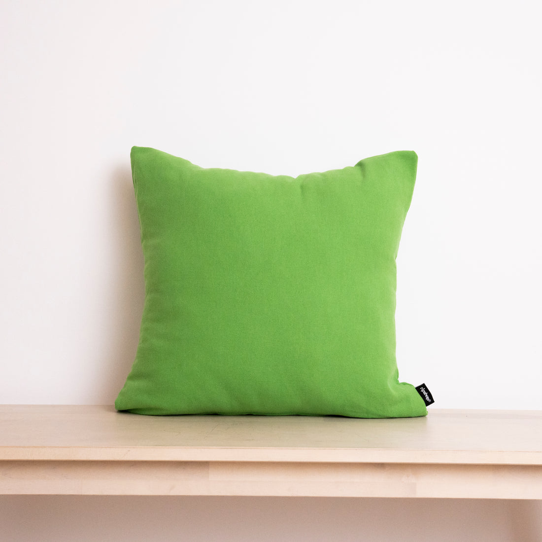 Housse de coussin 100% lin vert trèfle