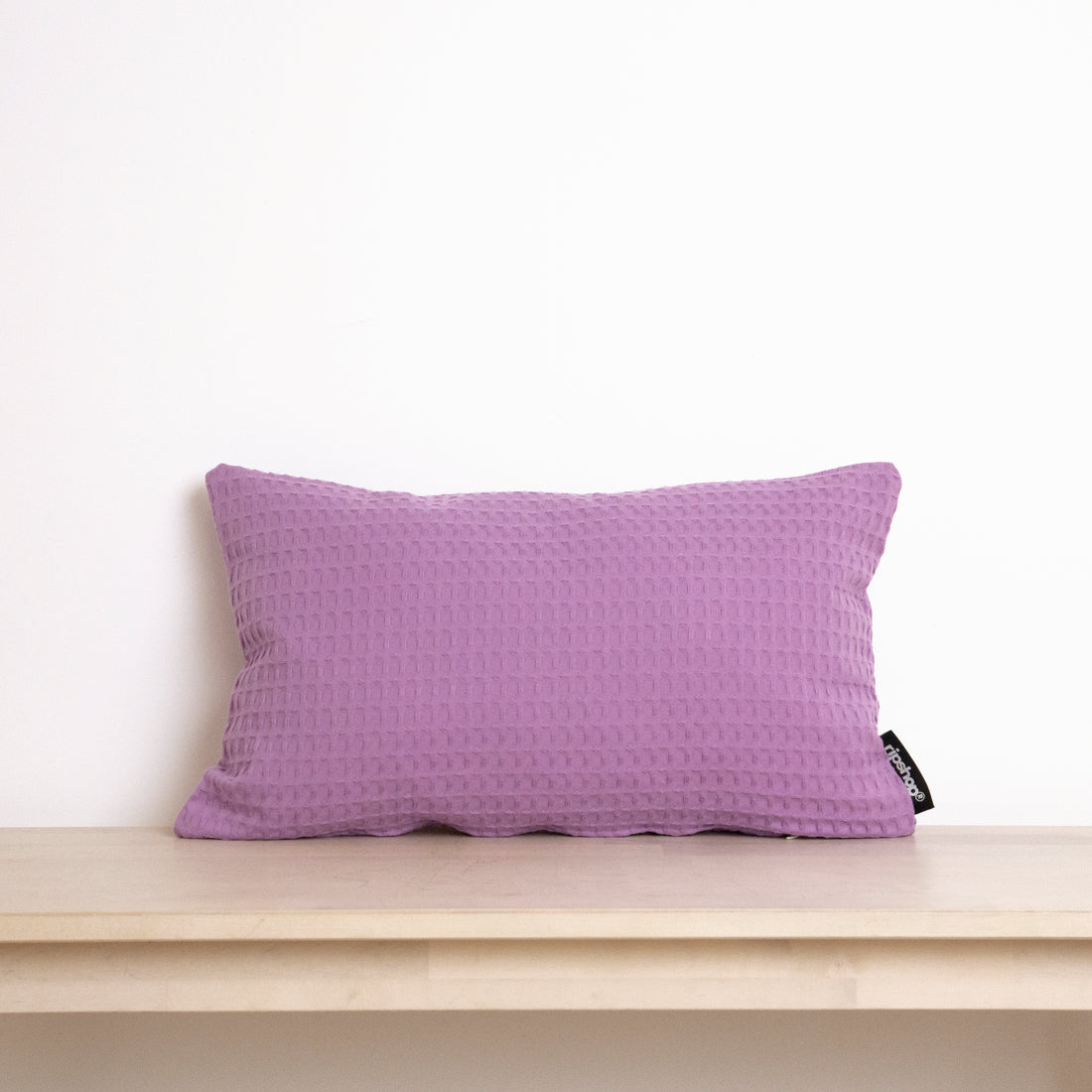 Waffle cushion cover 100% cotton Lilac 30x50 cm