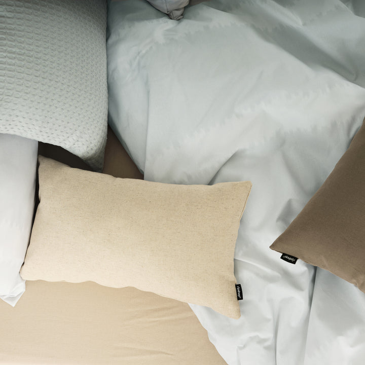 Housse de coussin gaufré 100% coton Vert Aqua