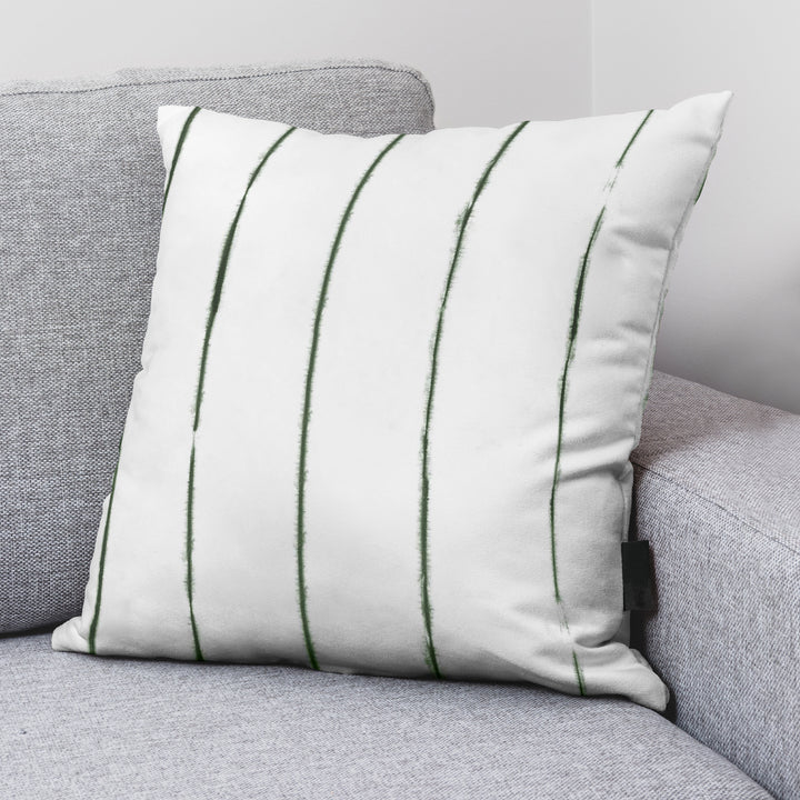 Housse de coussin Andover vert foncé 45x45 cm