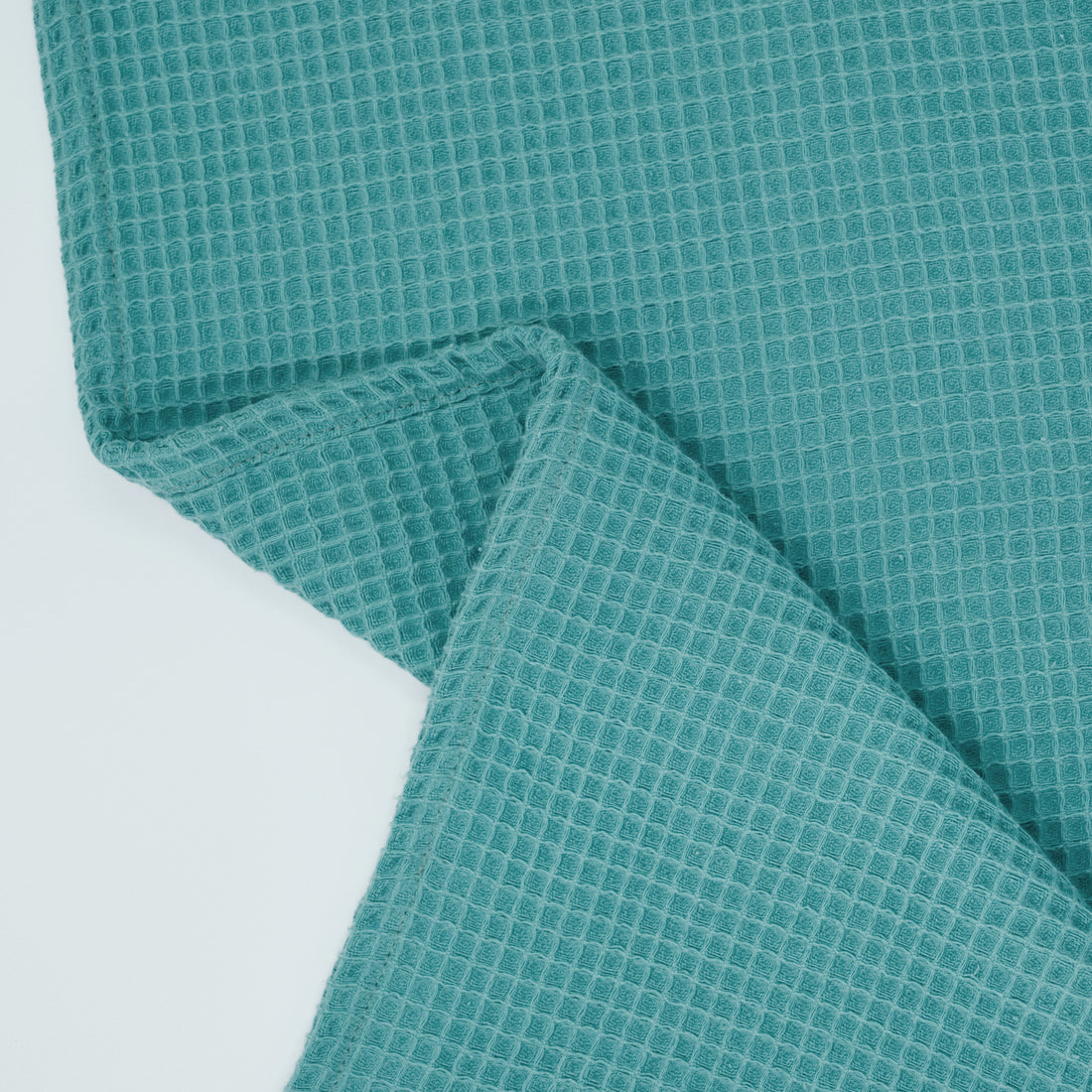 Paquet de 2 pièces. Torchon de cuisine gaufré 100% coton Turquoise