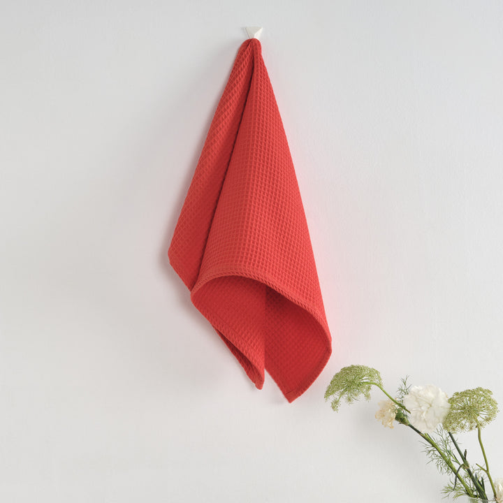 Paquet de 2 pièces. torchon de cuisine gaufré 100% coton Fraise