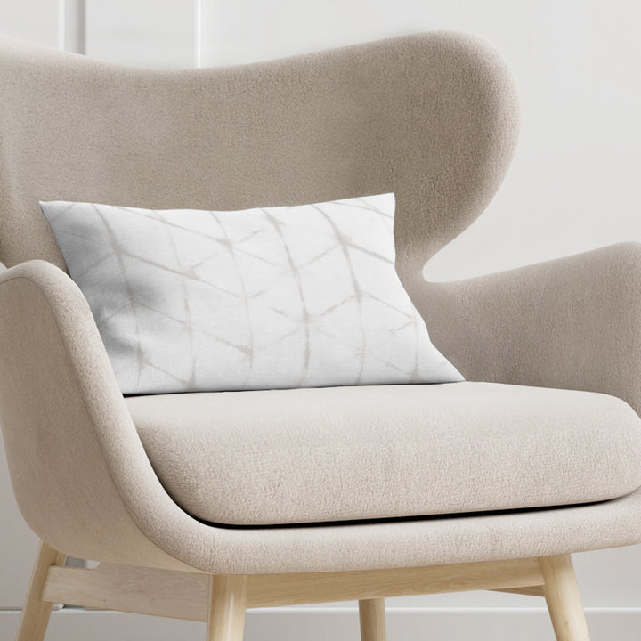 Housse de coussin gris poireau 30x50 cm