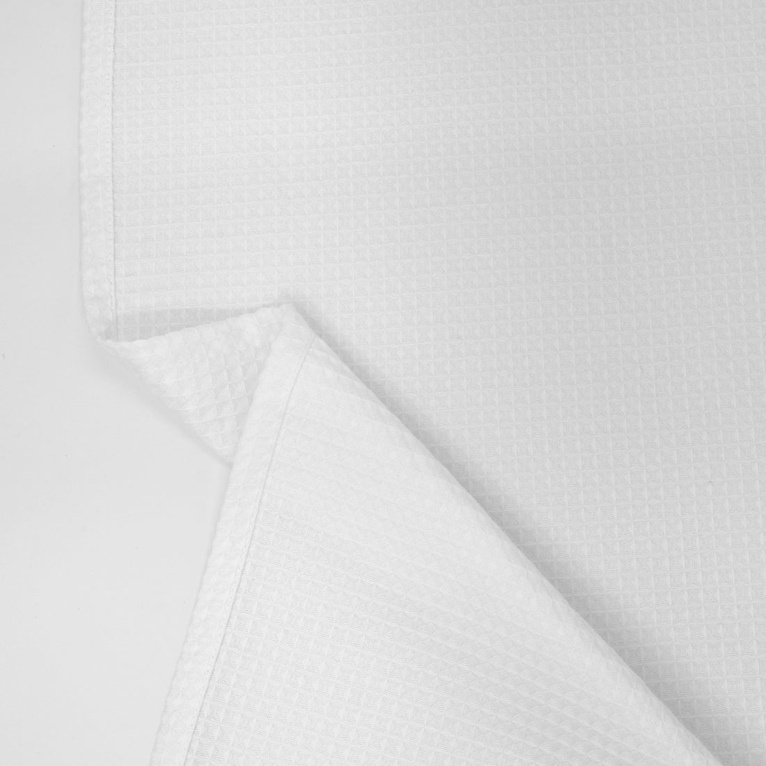 Paquet de 2 pièces. Torchon de cuisine gaufré 100% coton Blanc Optique