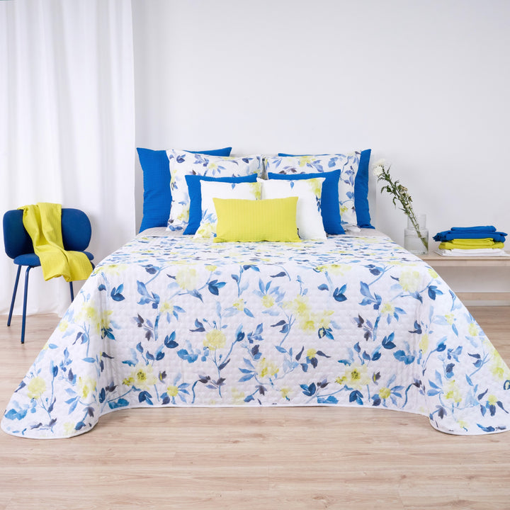 Colcha entretiempo reversible Leeds Azul