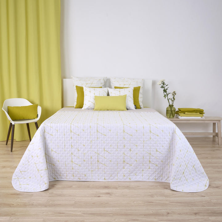 Couette réversible mi-saison vert poireau