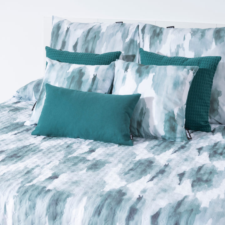 Colcha entretiempo reversible Luton Esmeralda