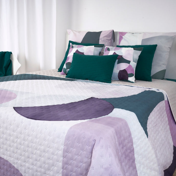 Colcha entretiempo reversible York Lila