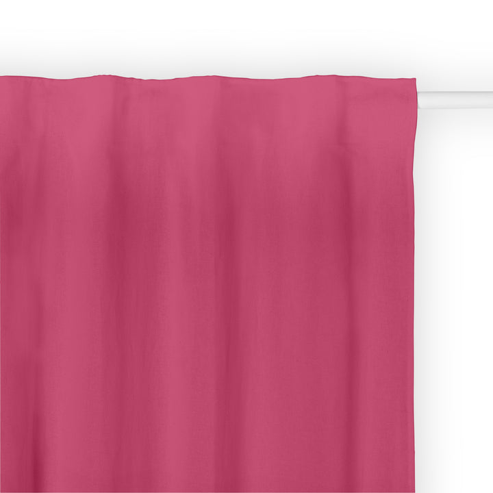 Cortina Cinta trasera Lino 100% Fucsia