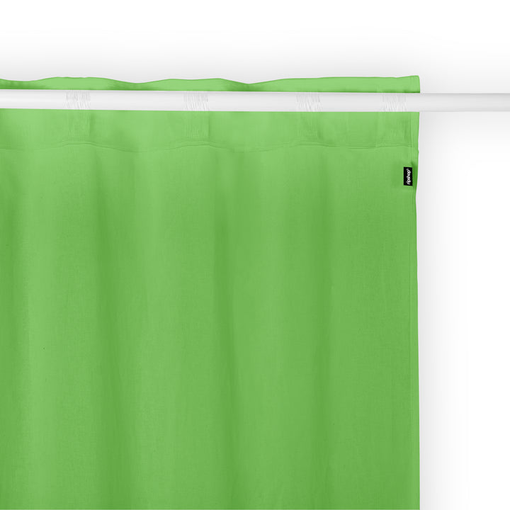 Cortina Cinta trasera Lino 100% Verde Trébol