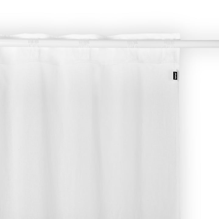 Cortina Cinta trasera Lino 100% Blanco Optico