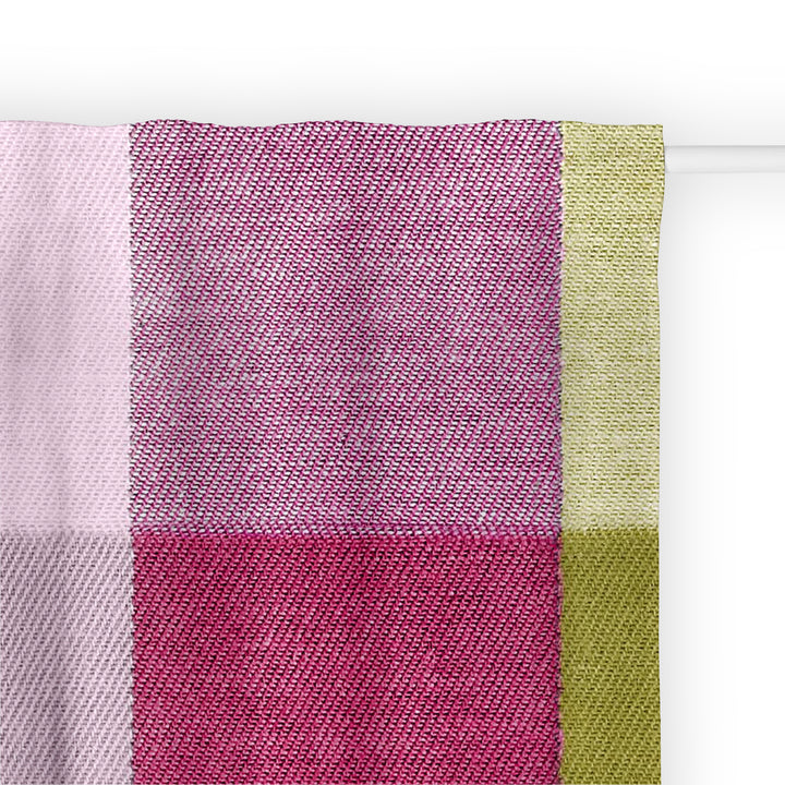 Curtain Tape Back 100% Cotton Bath Pink