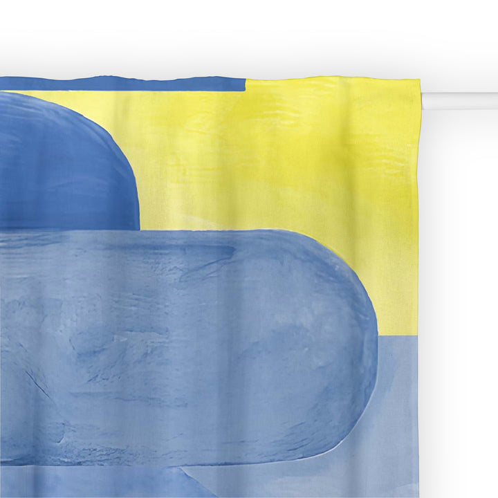 Ruban de rideau arrière 100 % coton Dundee Blue
