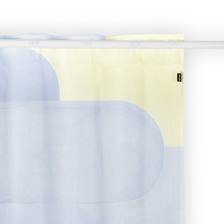 Ruban de rideau arrière 100 % coton Dundee Blue