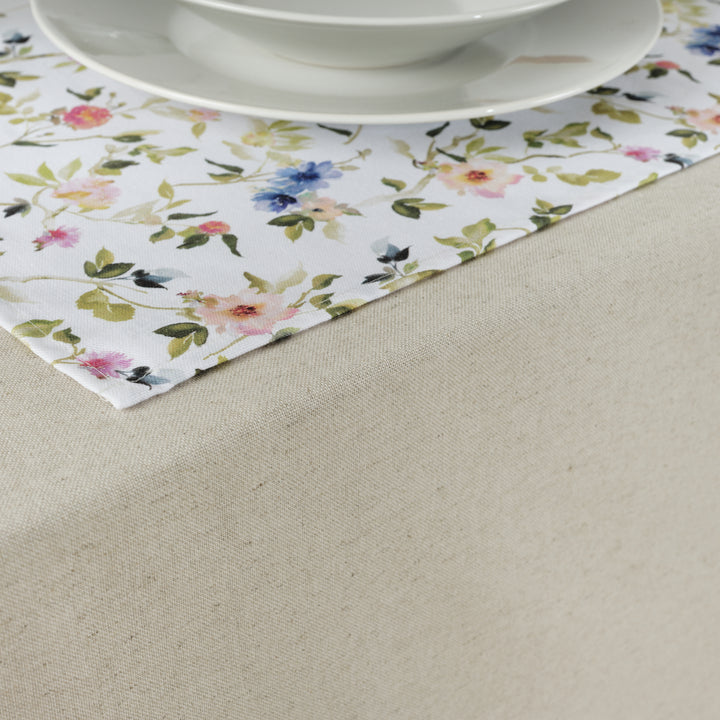 Mantel liso Lino 100% tacto tela Natural