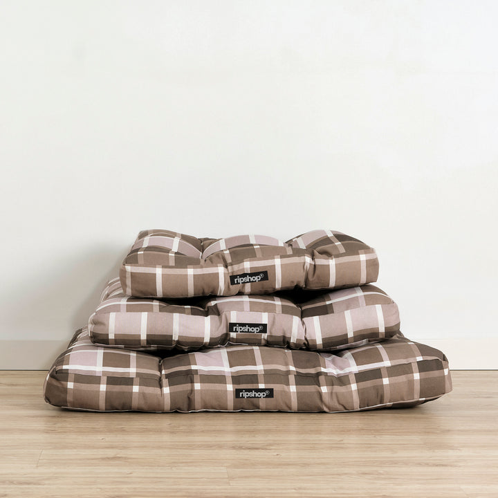Cama de mascota 100% algodón antimanchas Sutton Marron