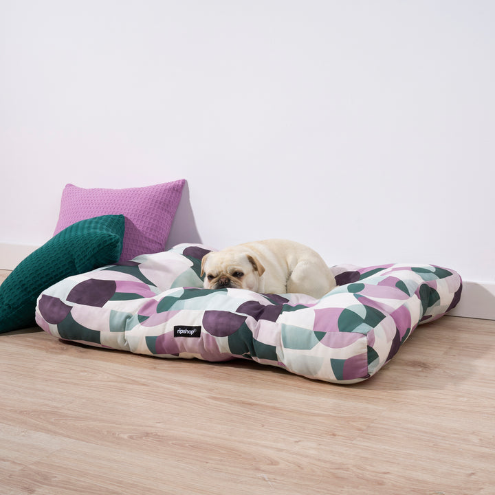 Cama de mascota 100% algodón antimanchas York Lila