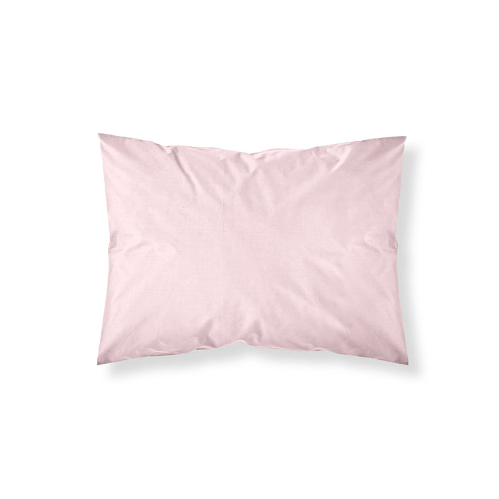 Funda almohada lisa 100% algodón Rosa Palo