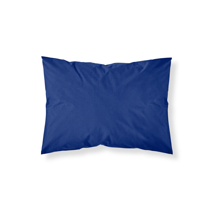 Funda almohada lisa 100% algodón Azul Cobalto