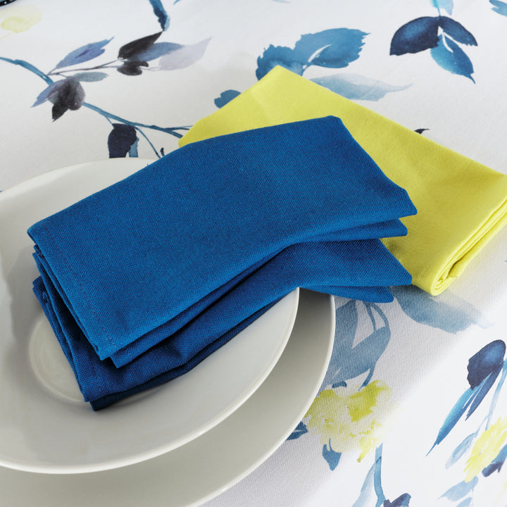 Pack 2 ud. servilletas liso Lino 100% Azul Cobalto