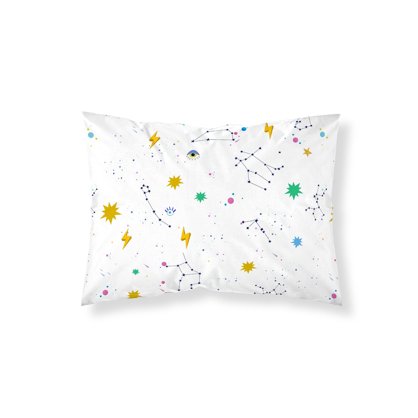 Funda de almohada 100% algodón Cosmos Blanco