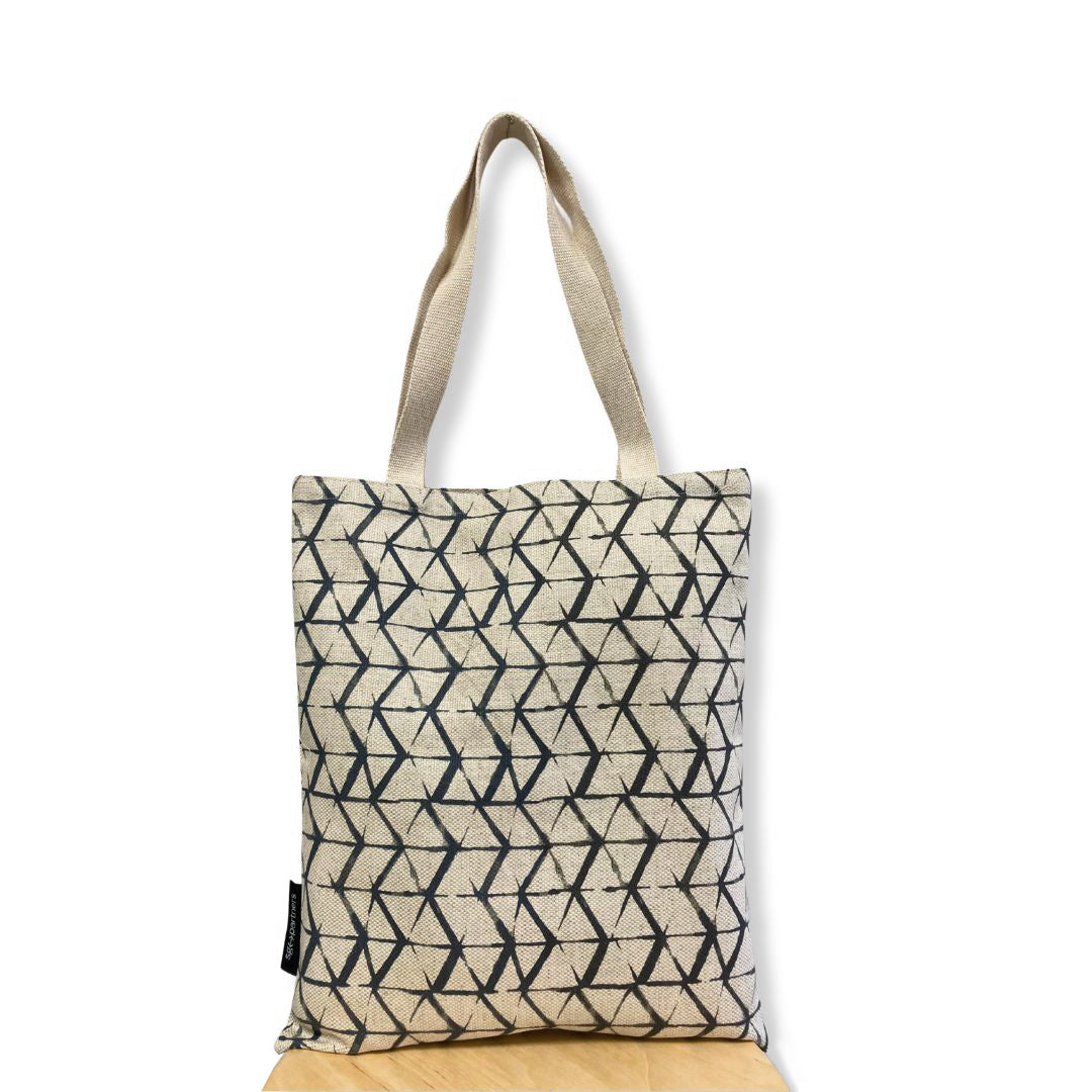 Tote bag Rombos negro