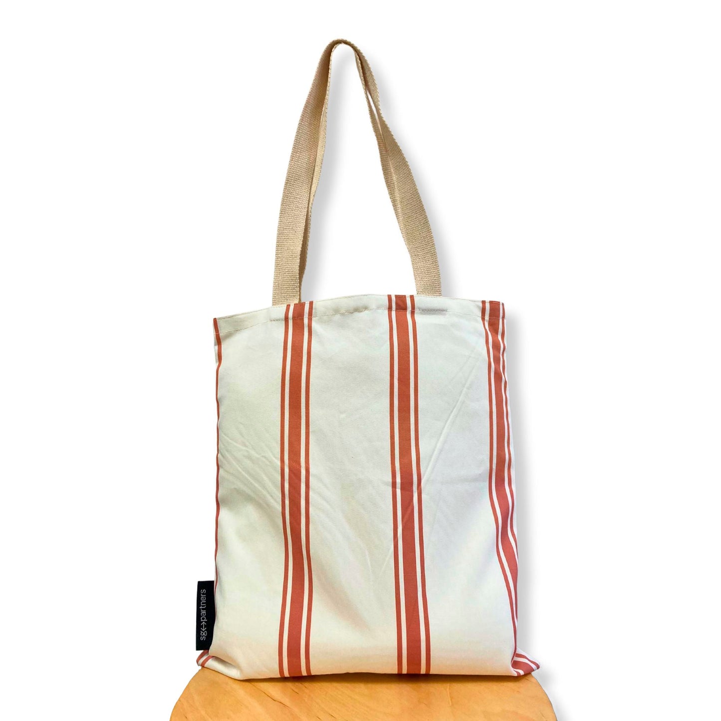 Tote bag Rayas marrón