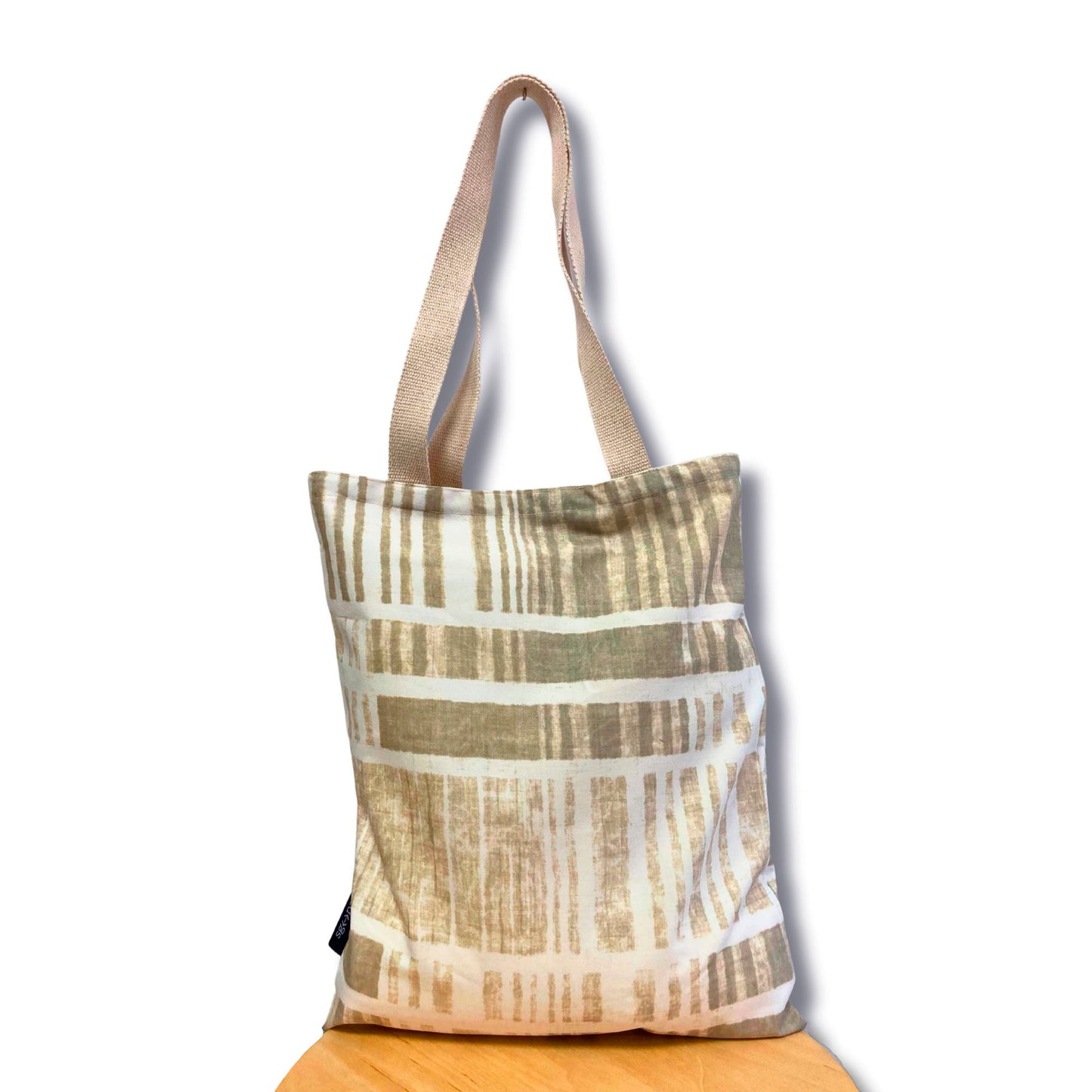 Tote bag Gris y beige