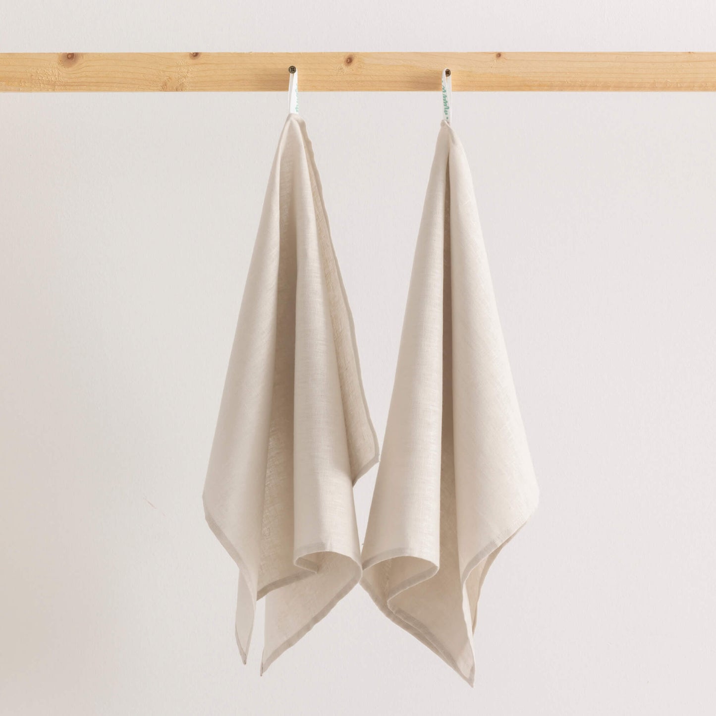 Pack 2 unidades paño de cocina lino 100% algodón Light Grey 45x70 cm 0