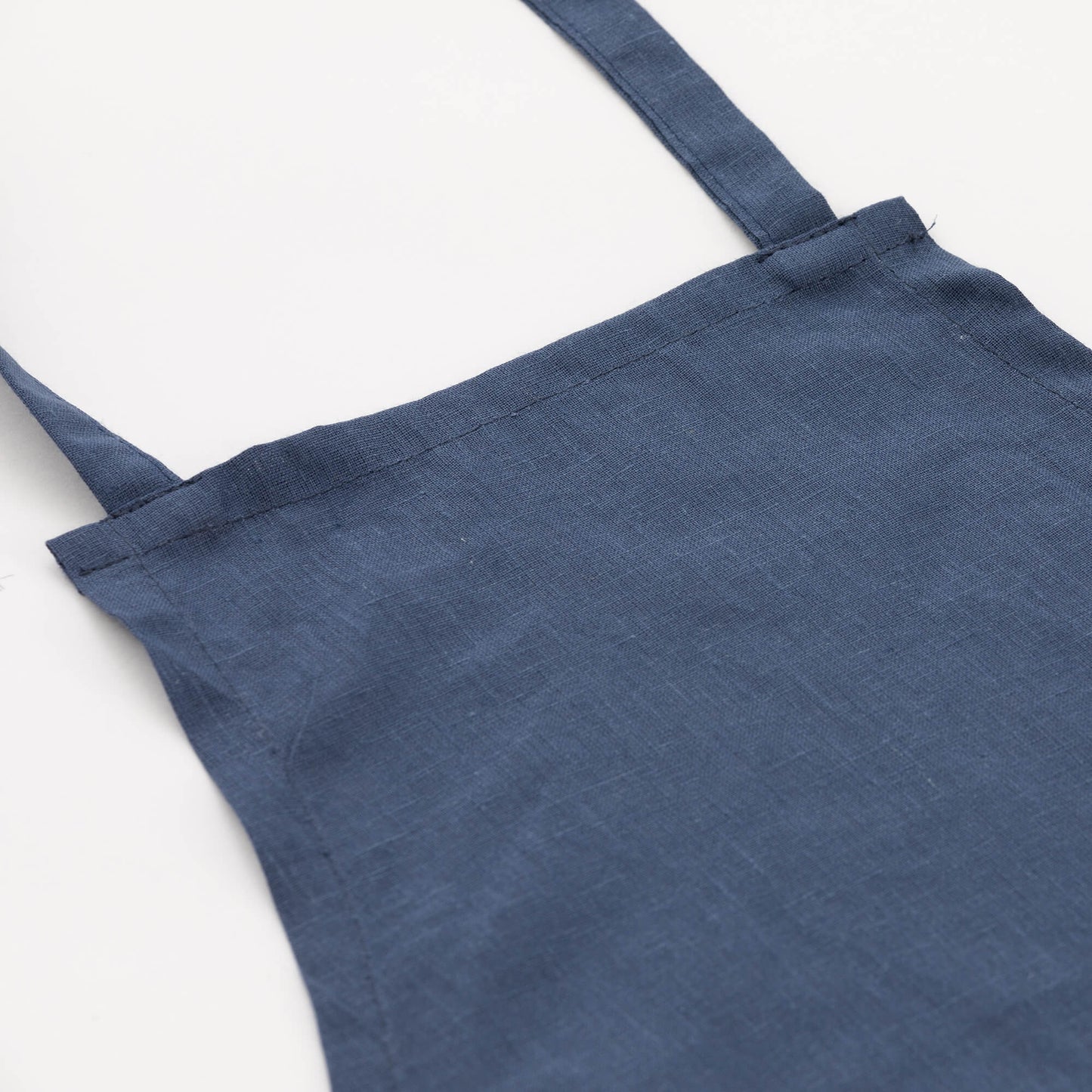 Delantal sin bolsillo 100% Lino Night Blue - 110x69 cm 3