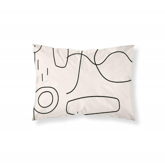 Funda de almohada 100% algodón Burdeos 0