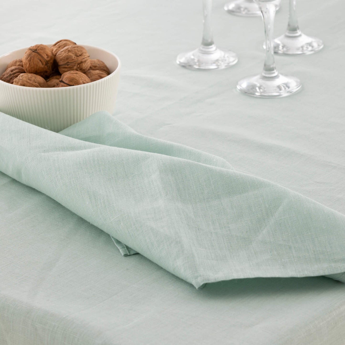 Pack 2 unidades paño de cocina lino 100% algodón Aqua 45x70 cm 2