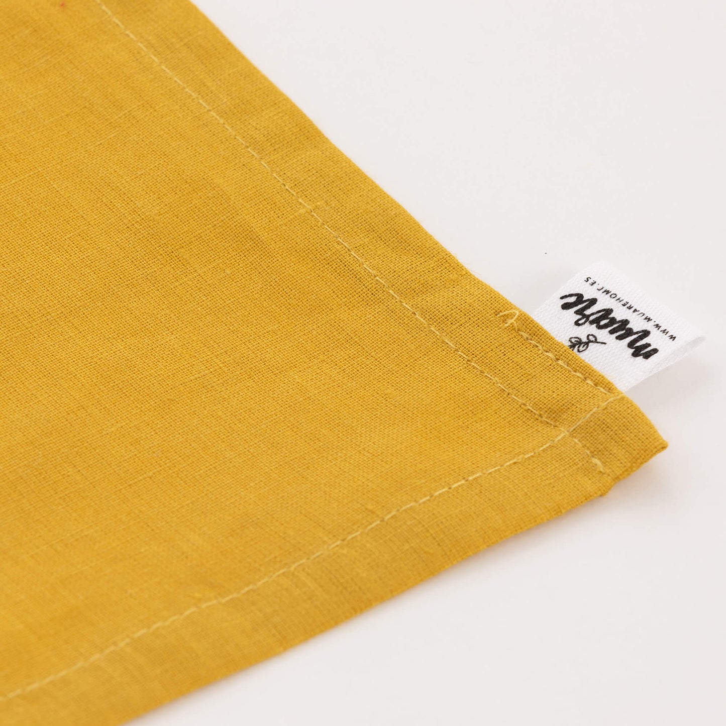 Delantal sin bolsillo 100% Lino Mustard - 110x69 cm 4