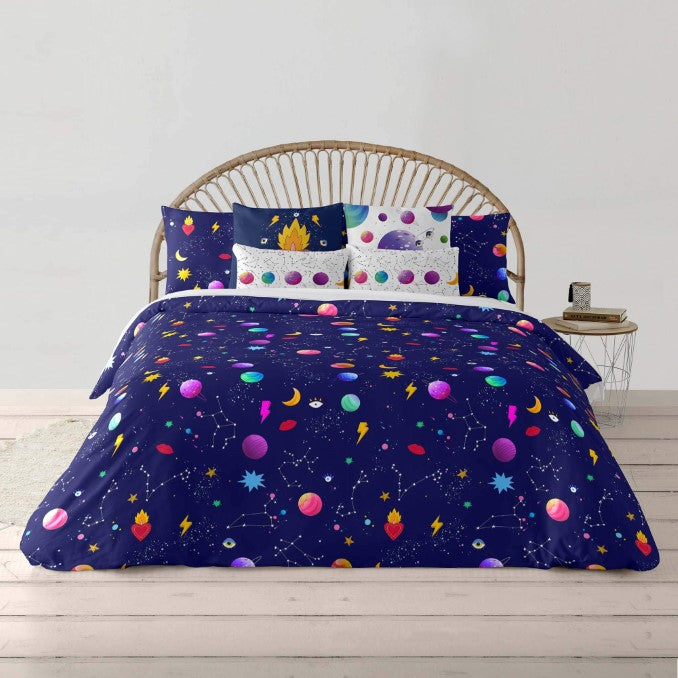 Funda nórdica con botones 100% algodón Cosmos 4