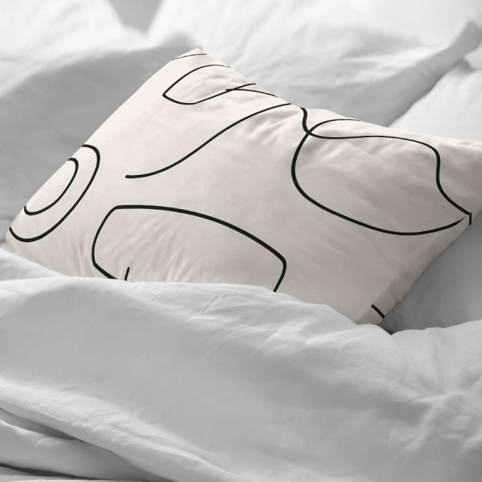 Funda de almohada 100% algodón Burdeos 2