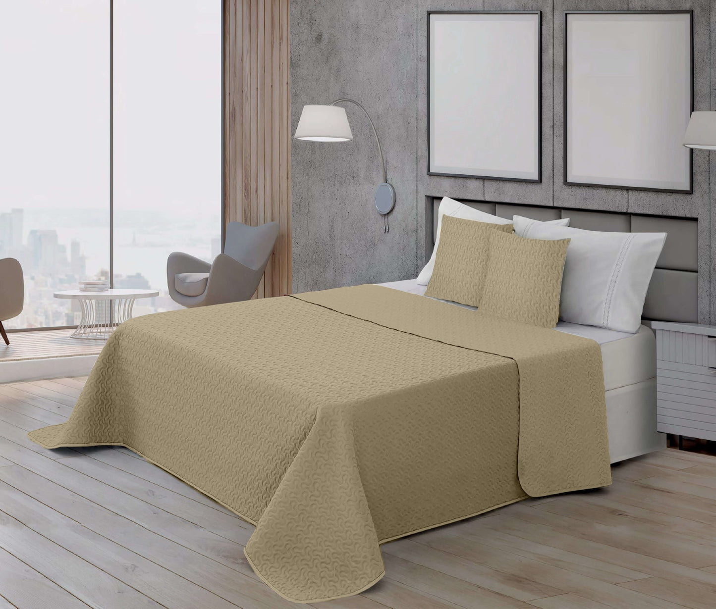 Bouti microsatén 100 gr modelo Piedra para cama de 135 (235x270cm.) 0